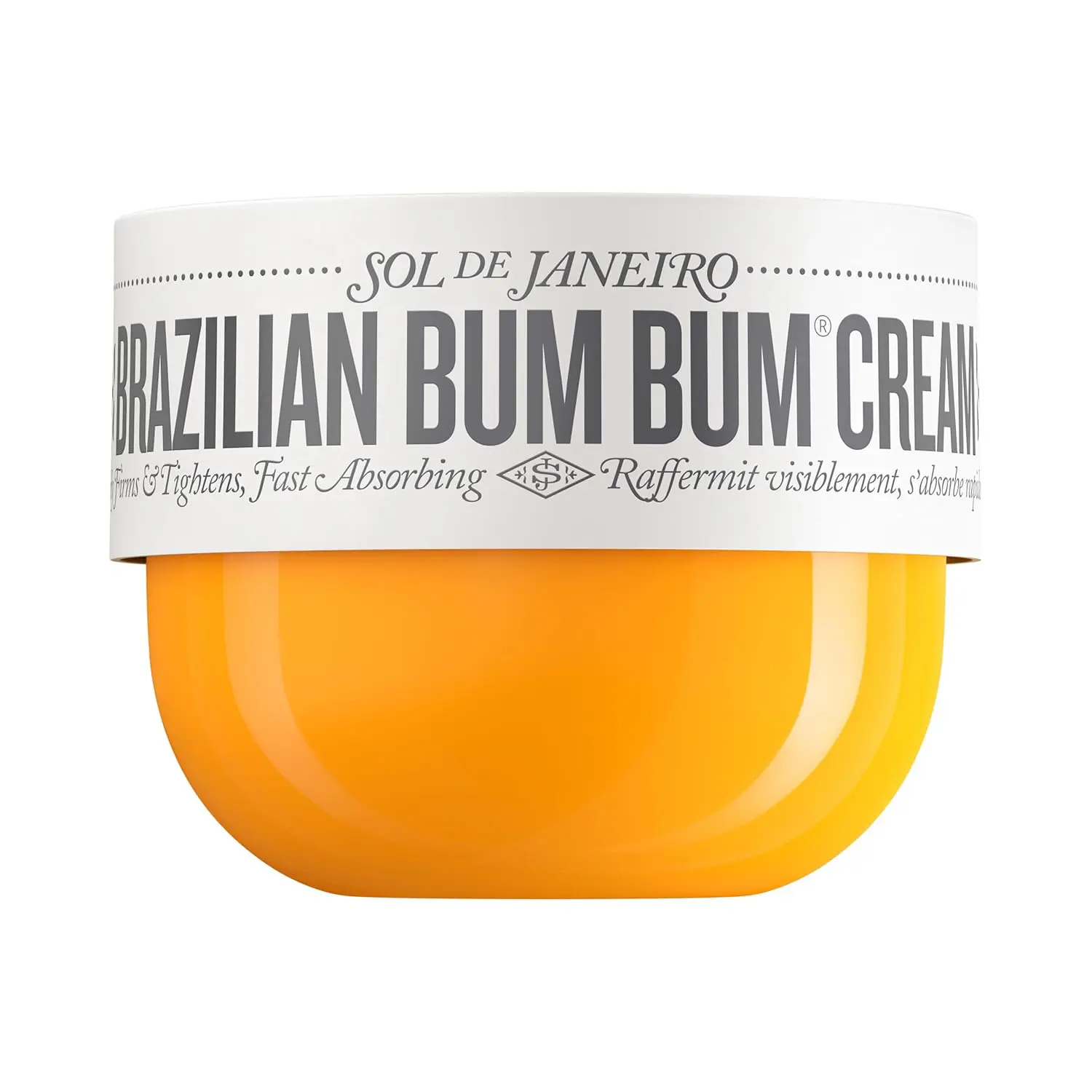 White background with a box of, which is a 50ml jar of the product